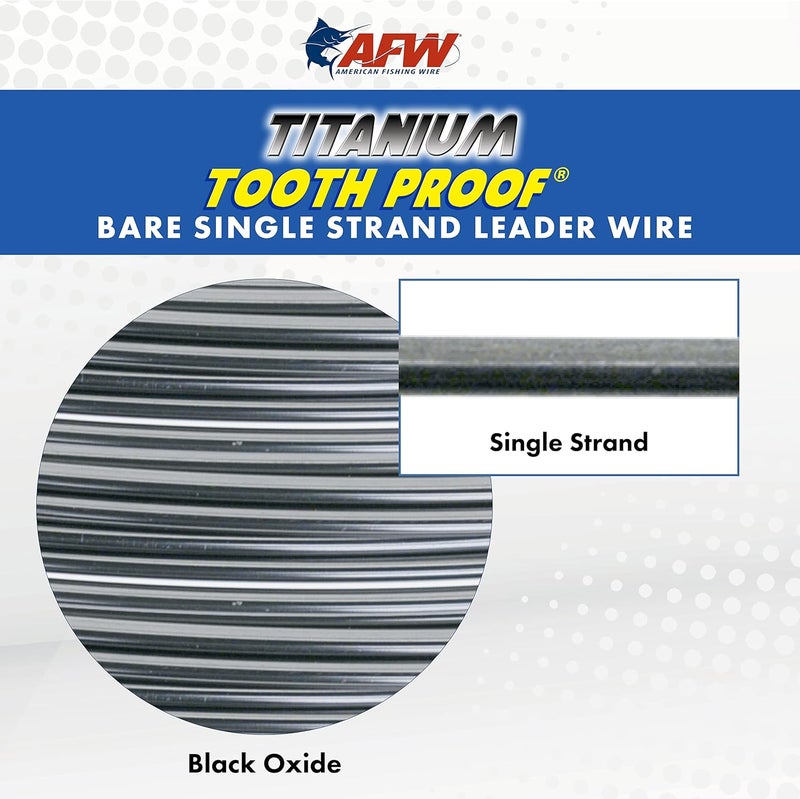 American Fishing Wire Titanium Single Strand Leader - 75 lb Test, 18 Inch - Image 3